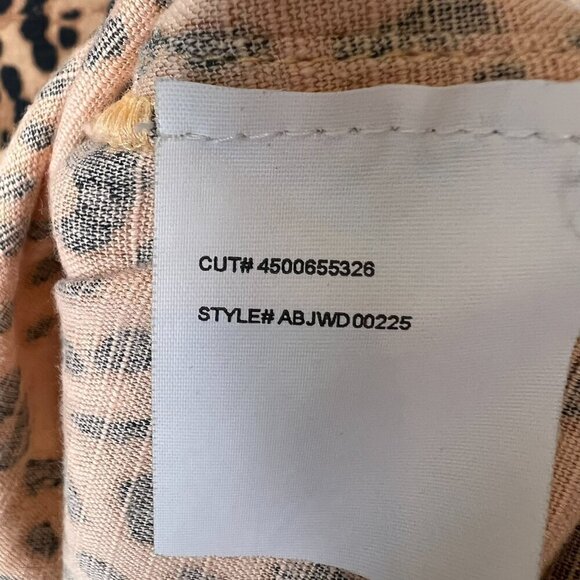 Billabong Dress Womens Size Small Paradise Leopard Print Off the Shoulder Mini - Picture 15 of 16